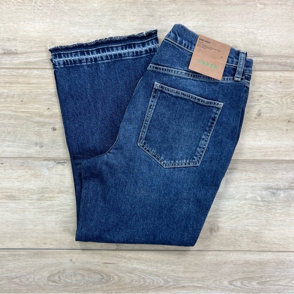 BODEN Baby Kick Cropped Jeans Vintage Wash Raw Hem - Picture 13 of 15